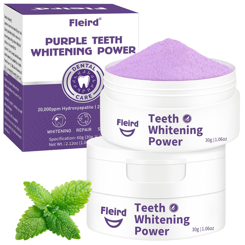 Fleird Teeth Whitening Powder tub for at-home brightening and stain lifting.