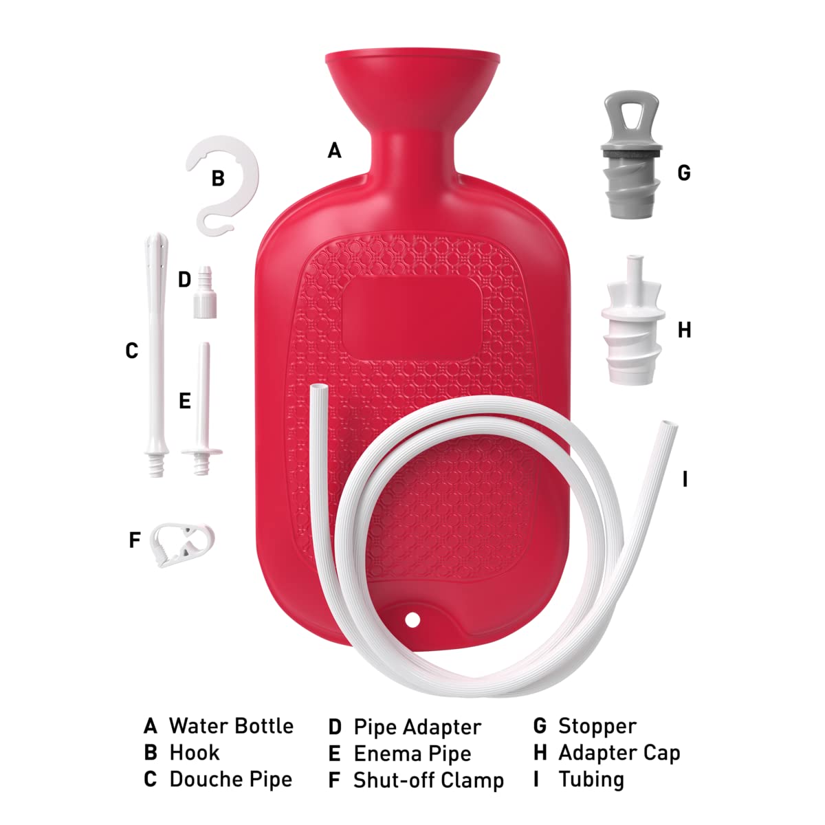 Flents bottle 1.75-quart capacity reduces refills during routines
