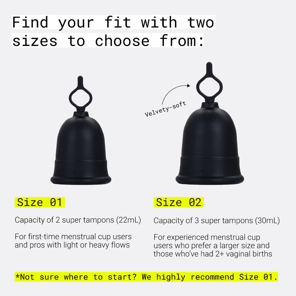 Flex Cup Size 02 label confirms fit.