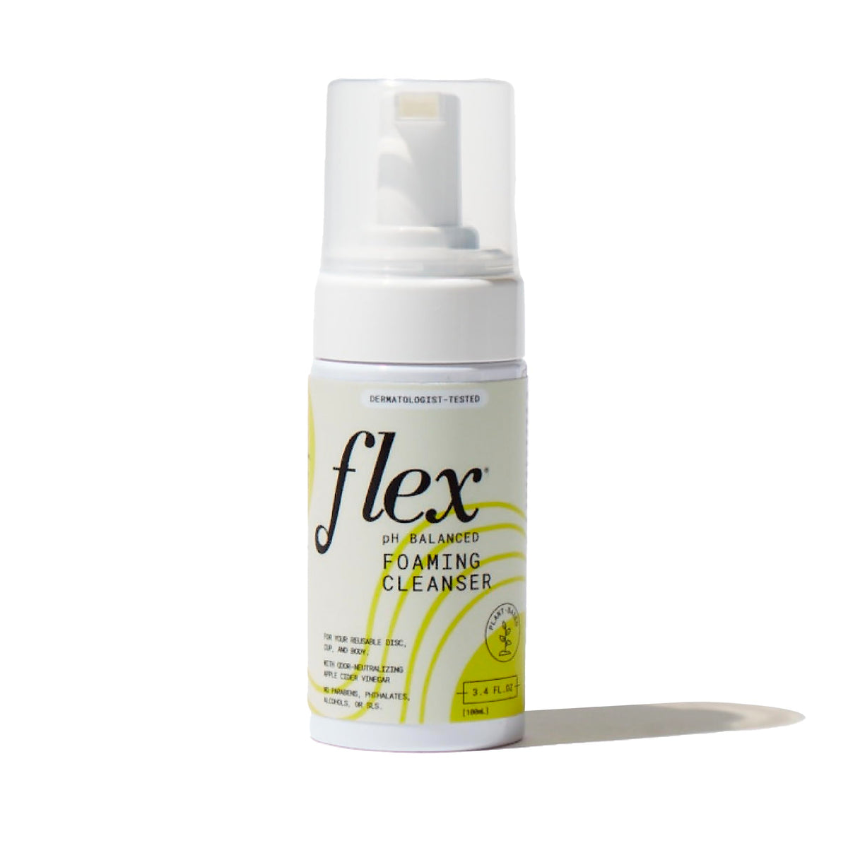 Flex Foaming Cleanser bottle front showing compact travel-friendly design.