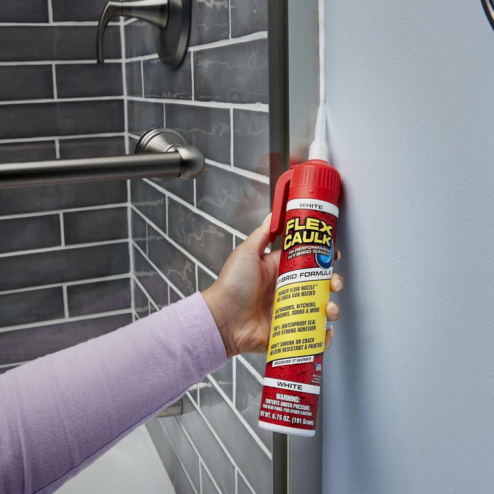 Flex Seal caulk is fully paintable for finishing touches.
