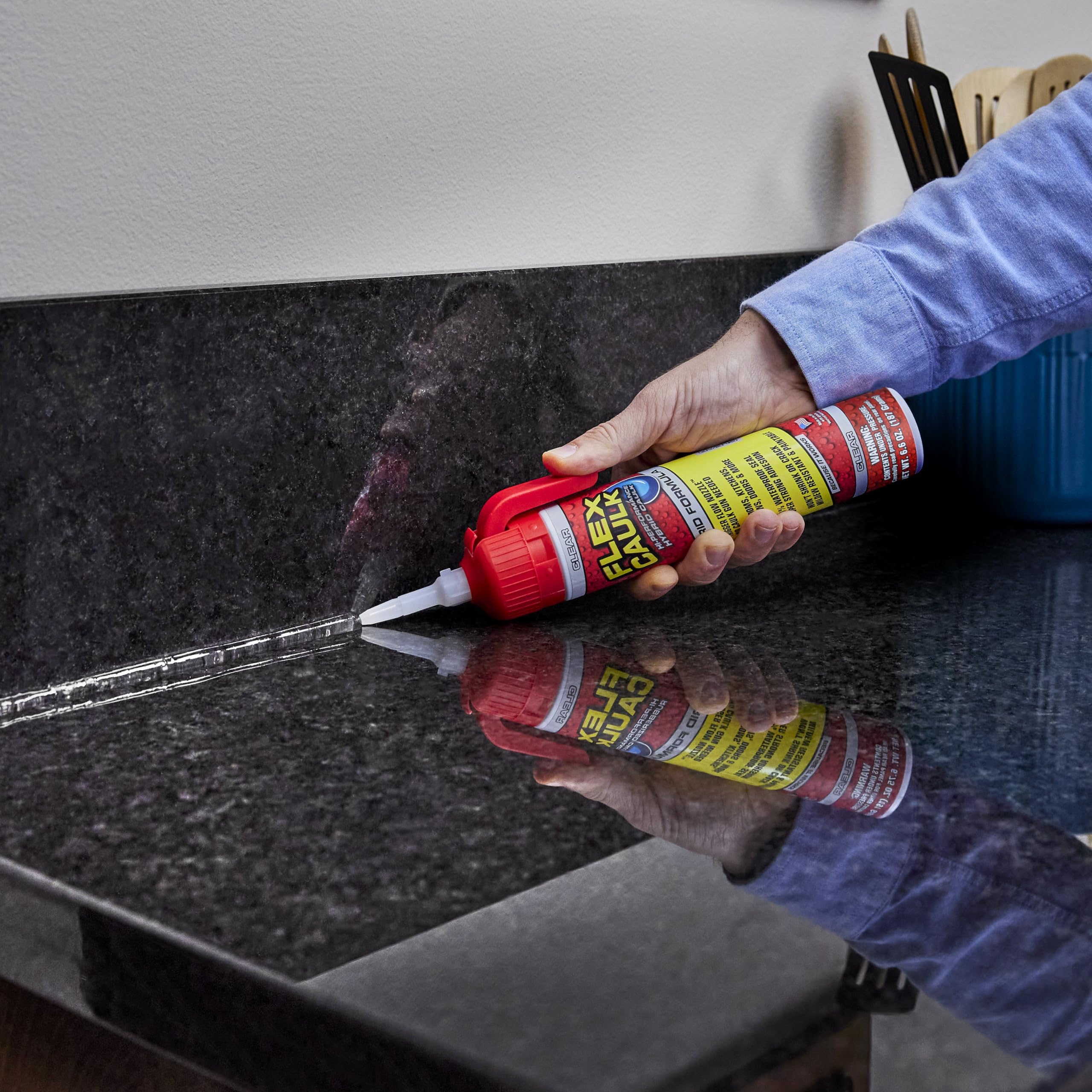 Flex Seal Flex Caulk UV and chemical resistance supports longevity outdoors.