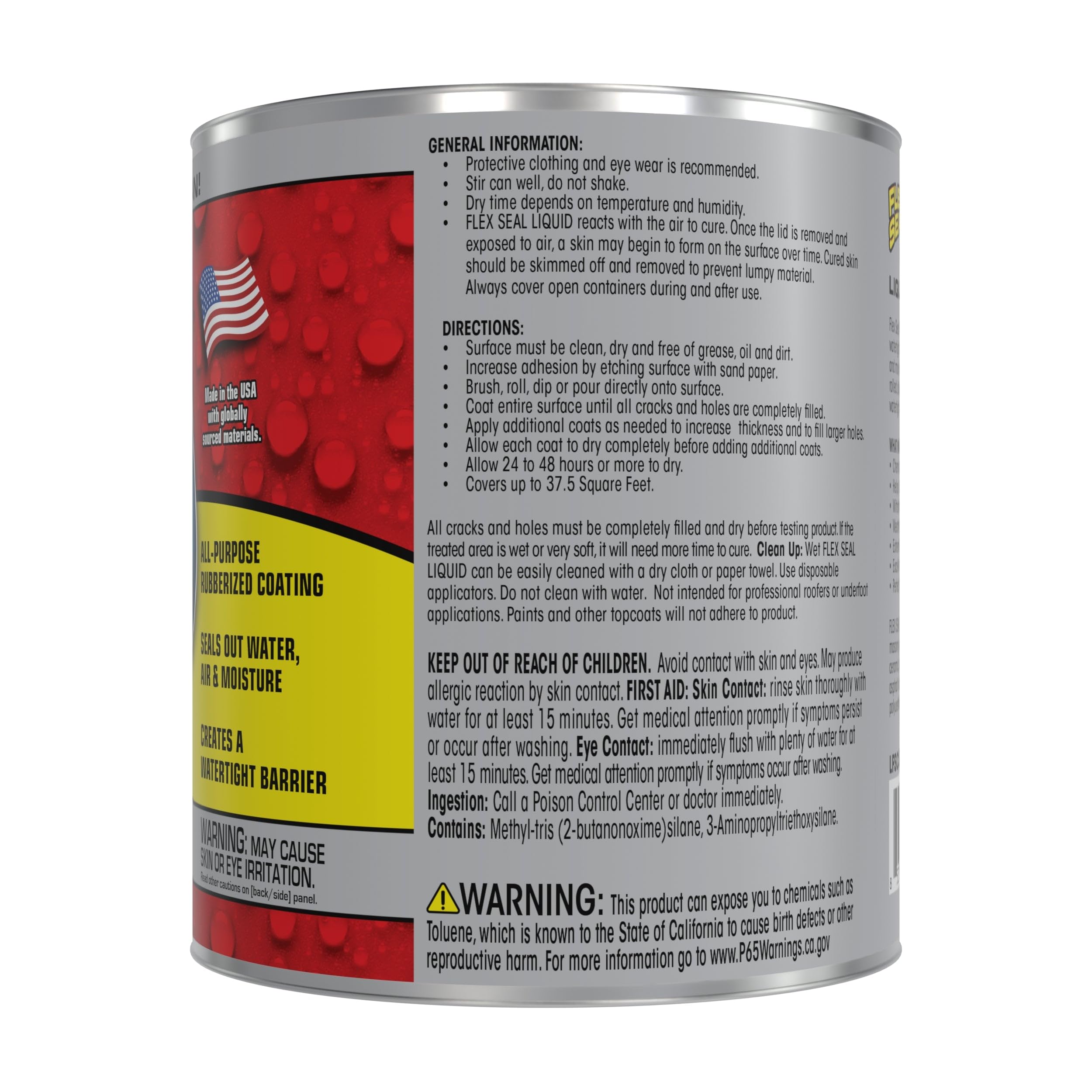 Flex Seal Liquid being brushed to form a smooth, flexible coating