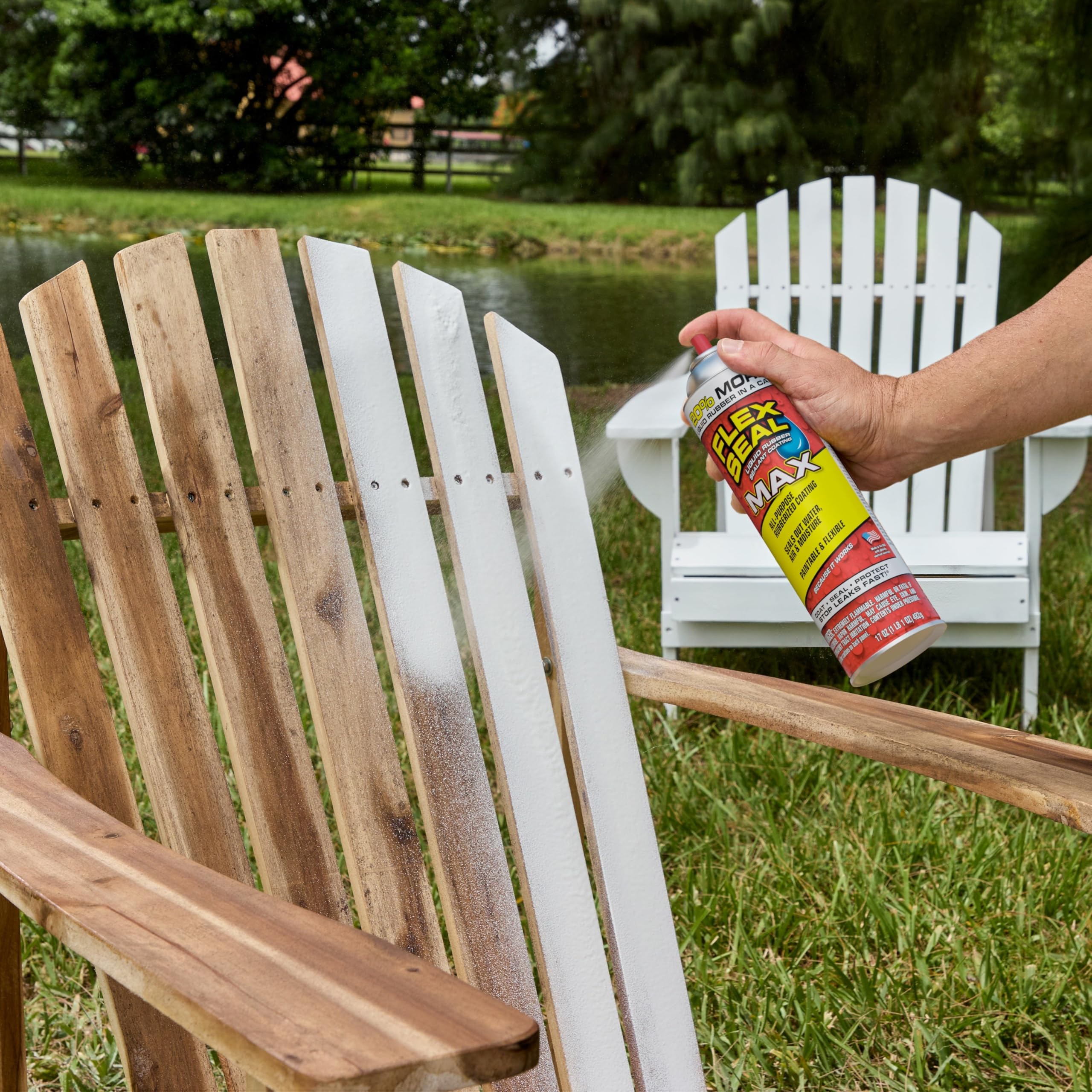 Flex Seal MAX seals windows to resist wind-driven leaks.