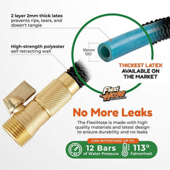 Flexi Hose latex-core-4-layer offers durable protection against punctures and sharp edges.