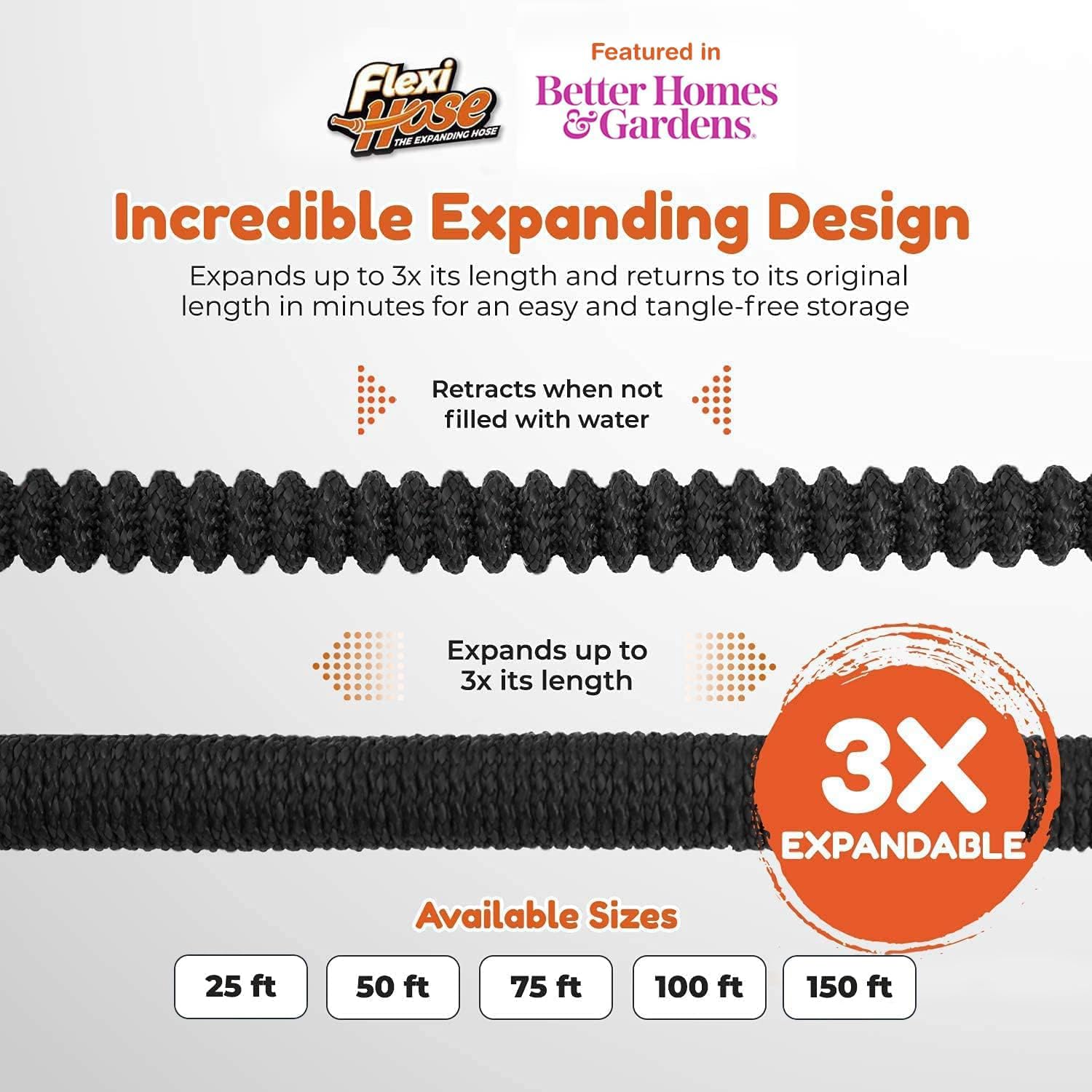 Flexi Hose Plus brass fittings provide secure, leak-free connections.