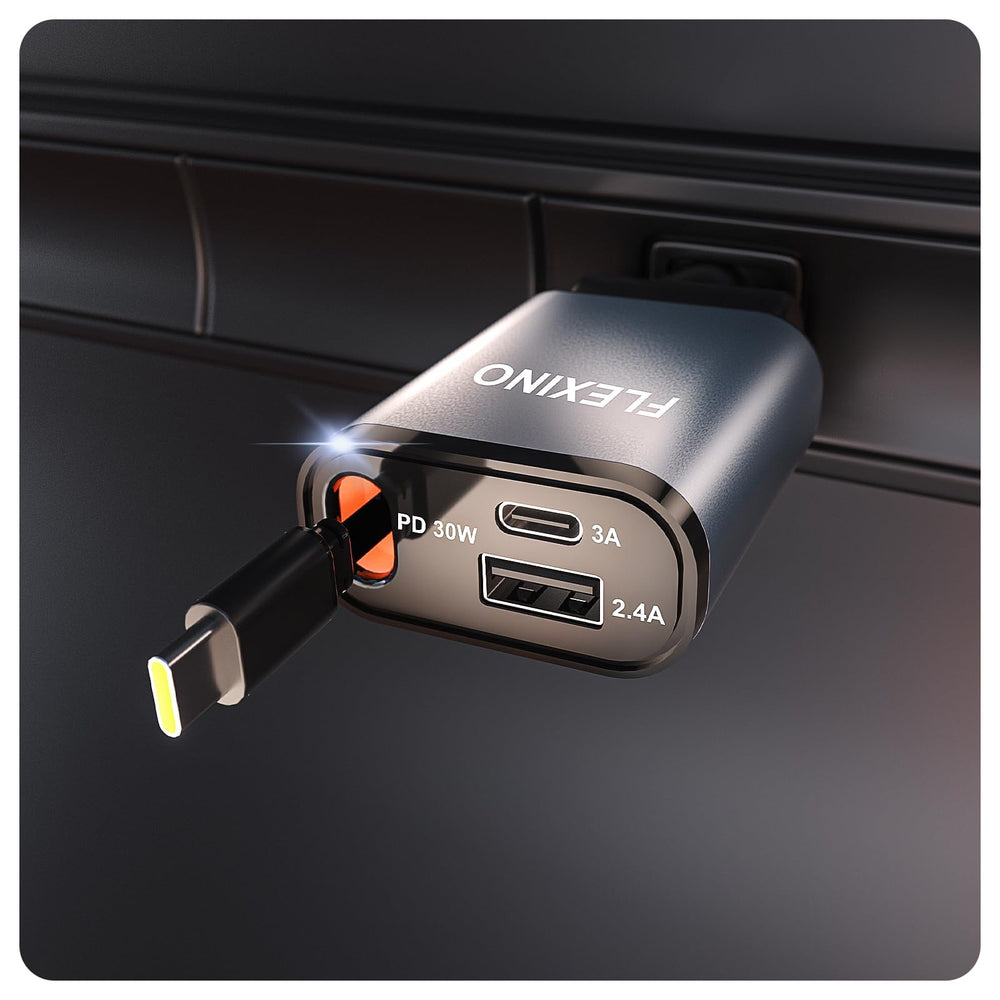 Flexino Ultra-Slim compact design minimizes clutter in tight dashboards.