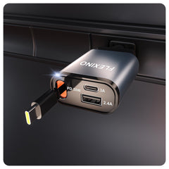 Flexino Ultra-Slim compact design minimizes clutter in tight dashboards.