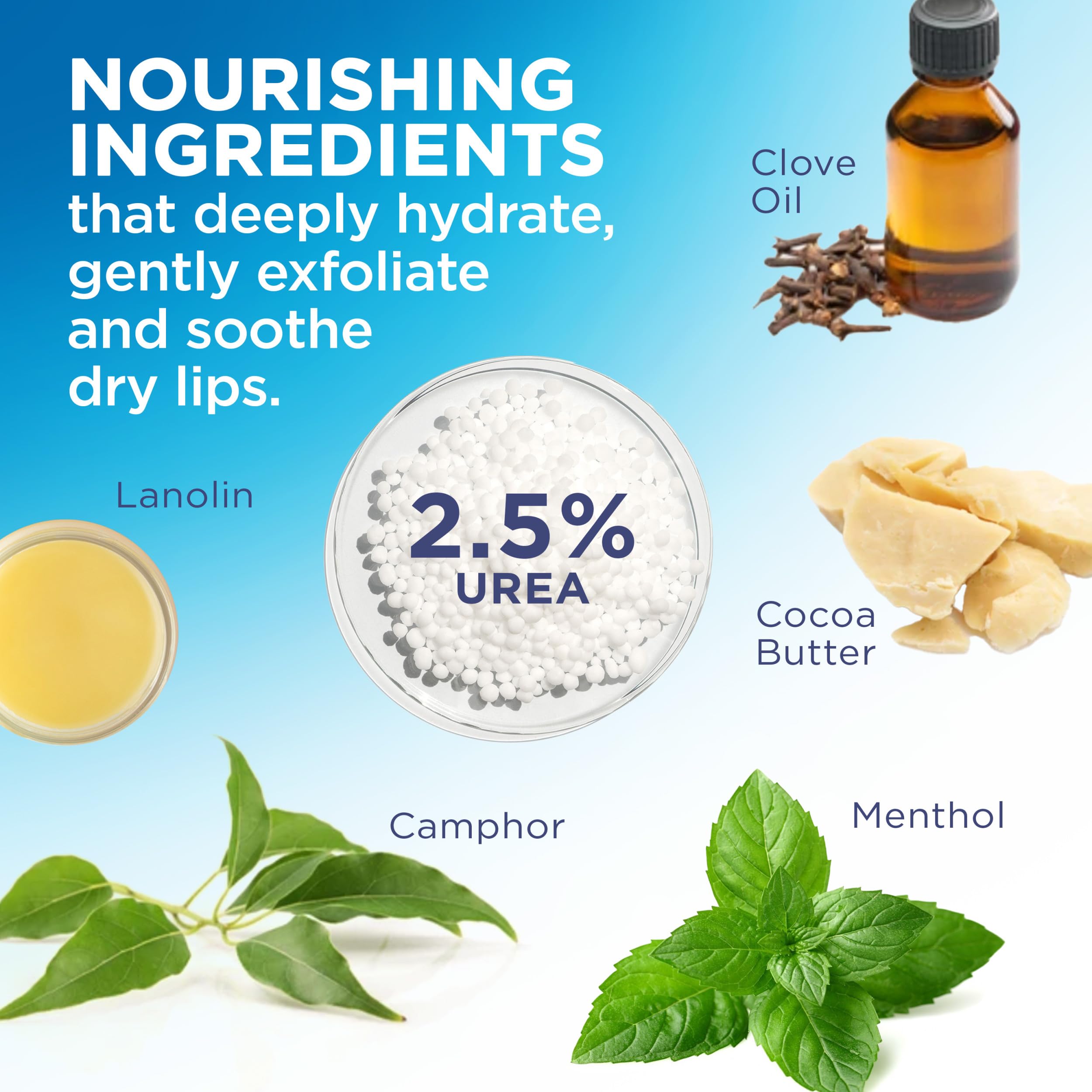 Flexitol Original Lip Balm is gentle for sensitive lips.