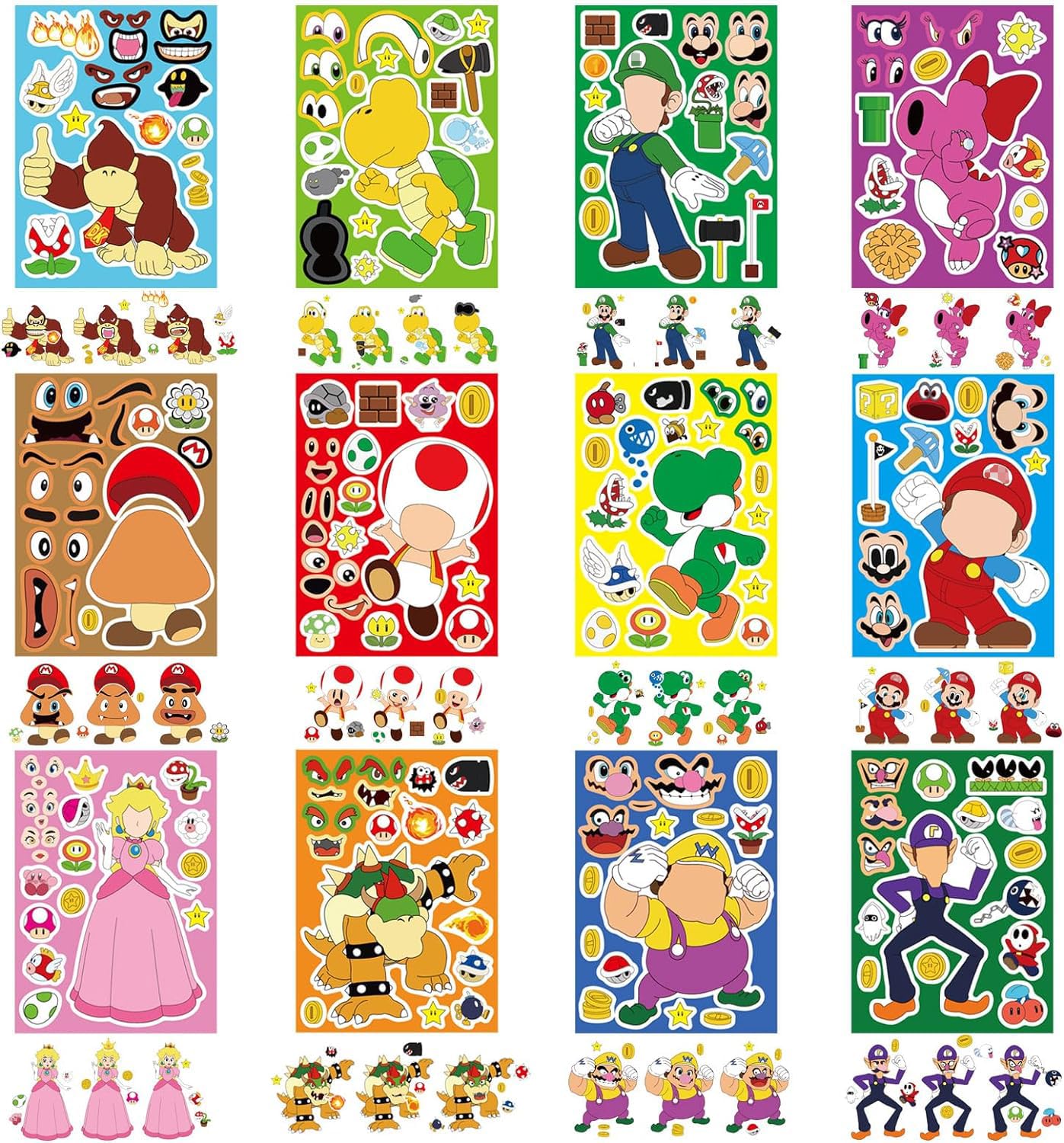 FlgarGO Mario mix-and-match faces for personalized character design at parties