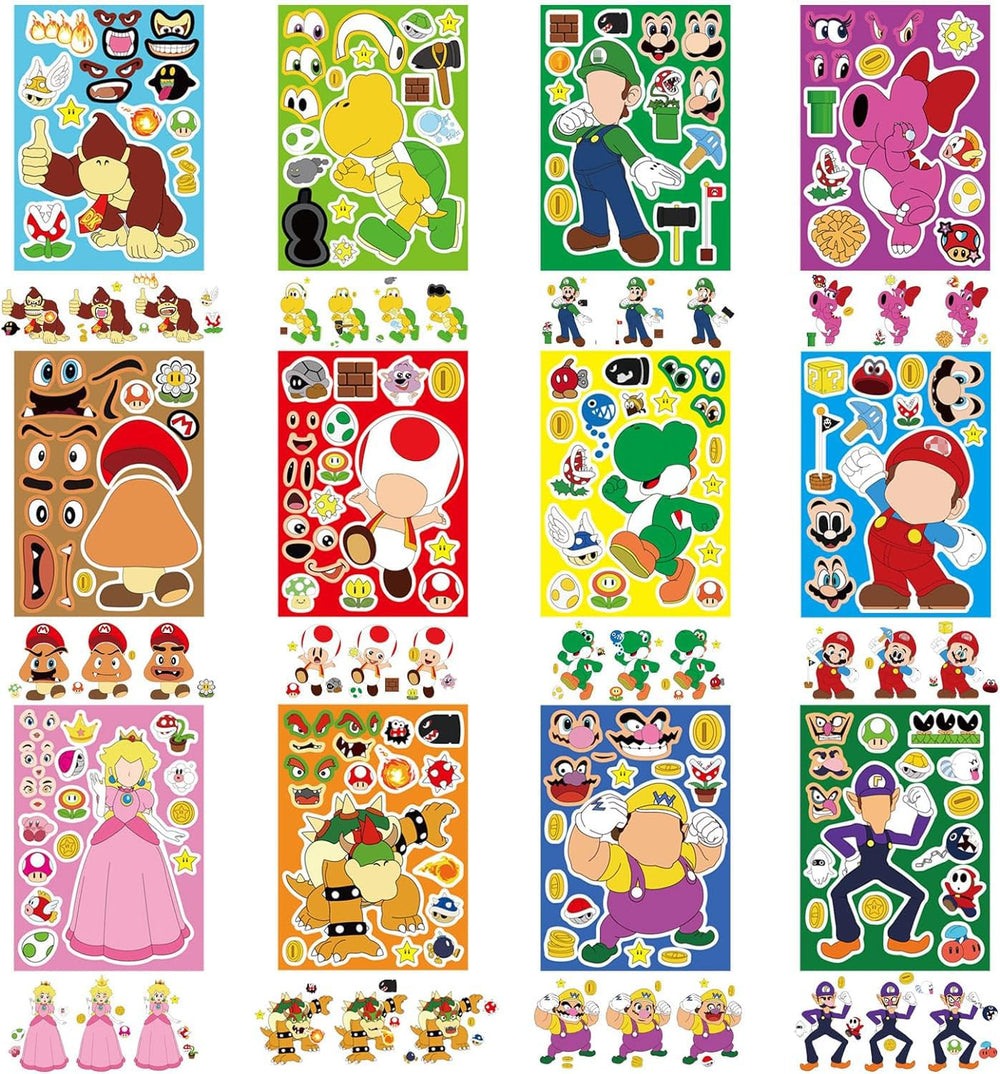 FlgarGO Mario mix-and-match faces for personalized character design at parties