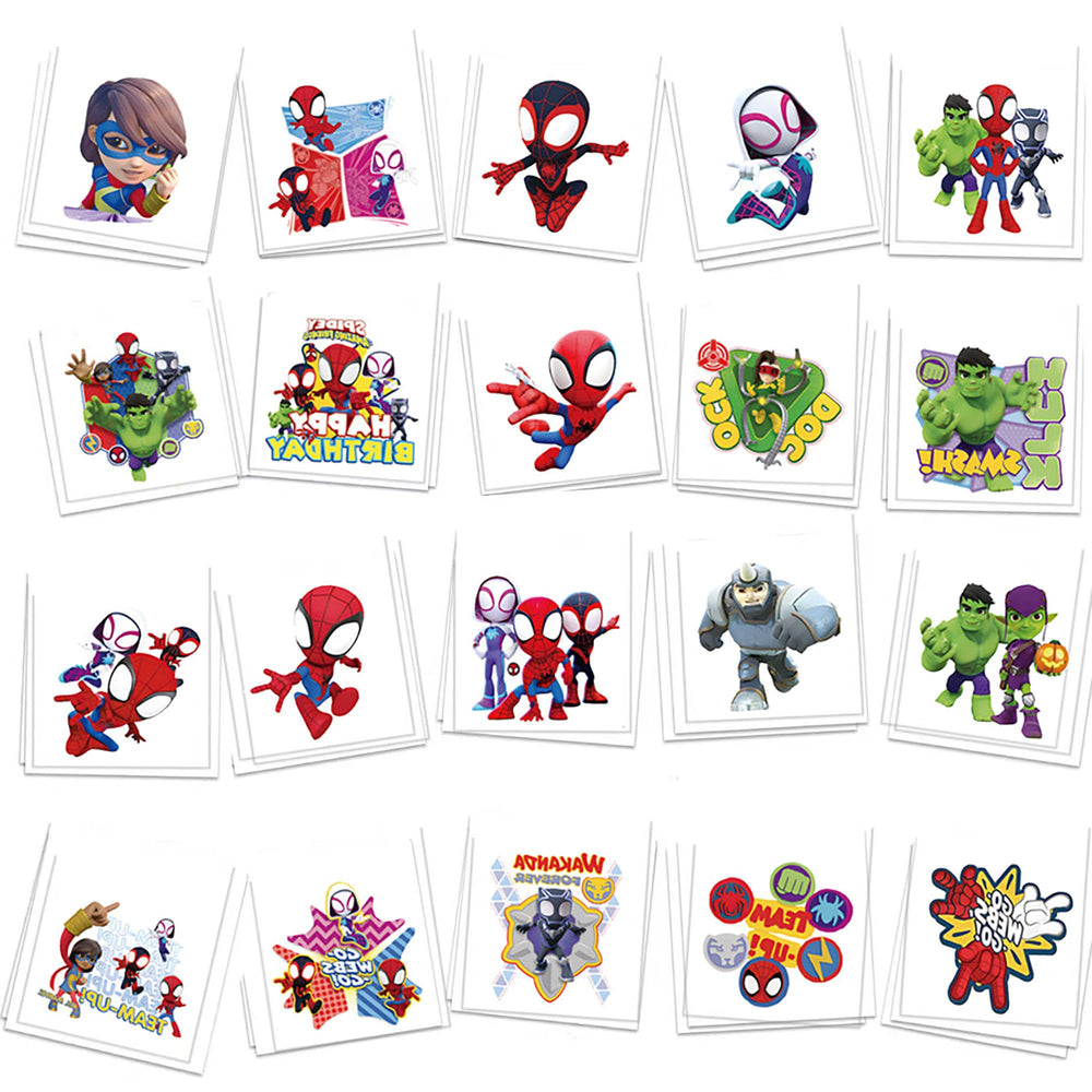 FlgarGO Spidey tattoos with vibrant designs for goody bag fillers