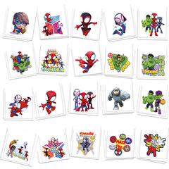 FlgarGO Spidey tattoos with vibrant designs for goody bag fillers