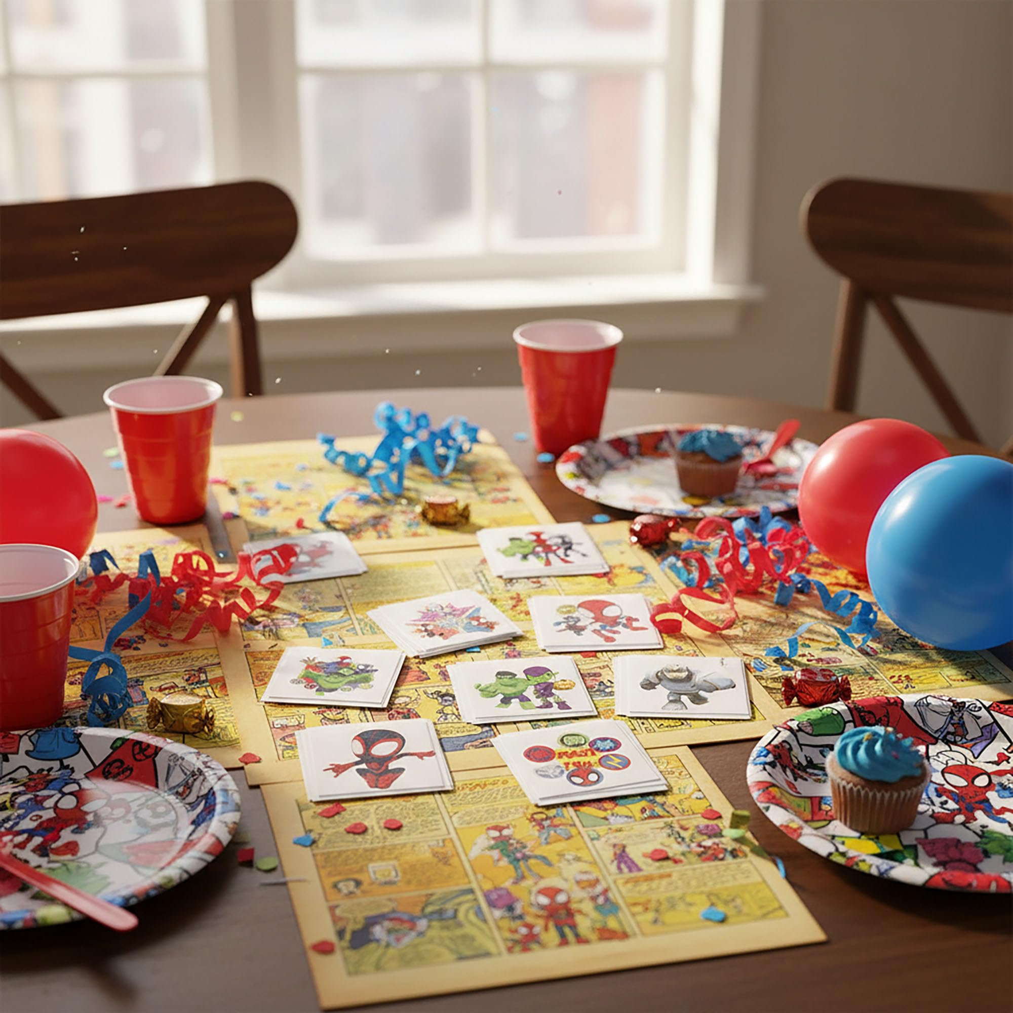 FlgarGO Spidey tattoos colorful designs, ideal as standalone party gifts