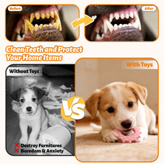 Flickzy Puppy Play Gym nine toys enhances mental stimulation during play.