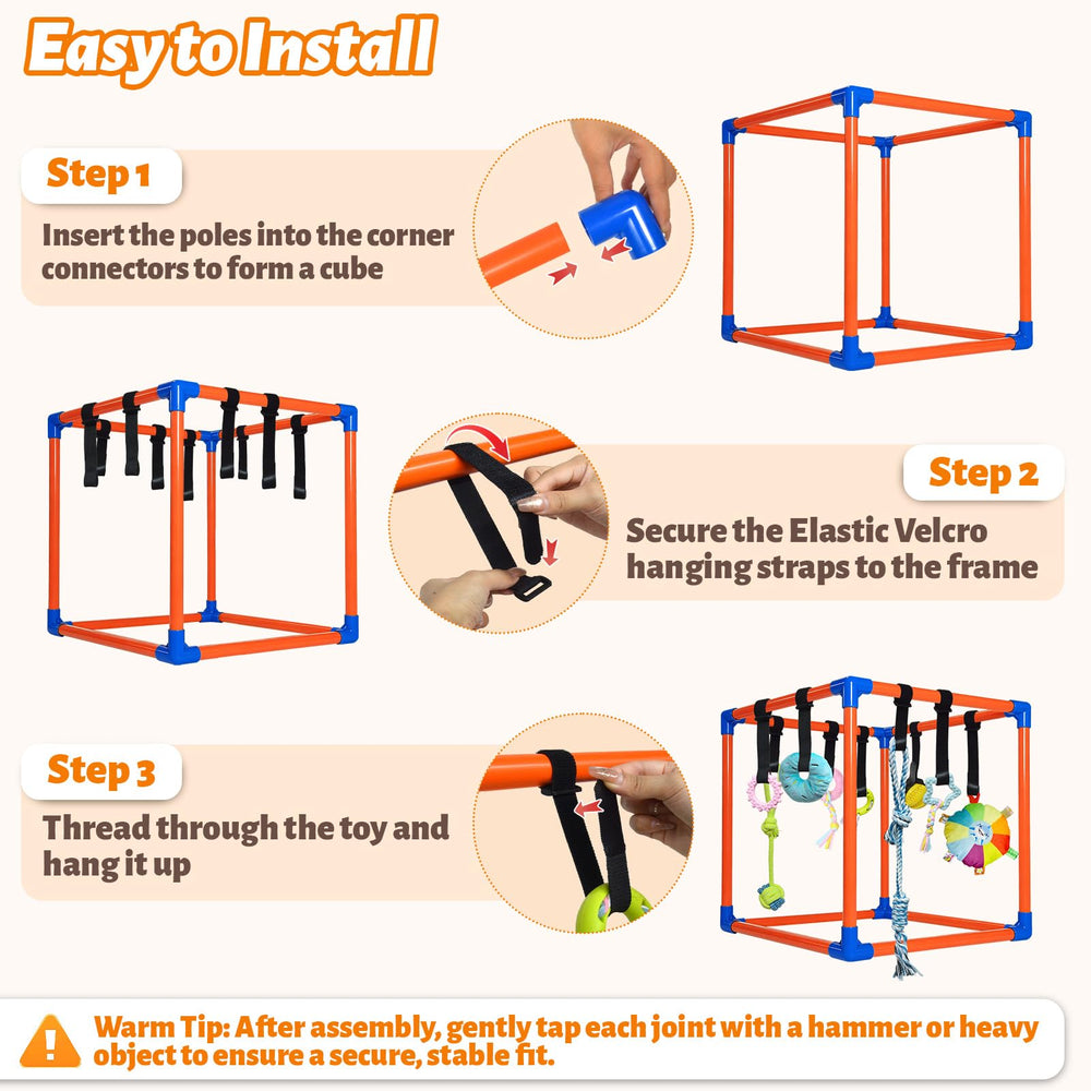 Flickzy Puppy Play Gym safe materials support chewing and indoor use.