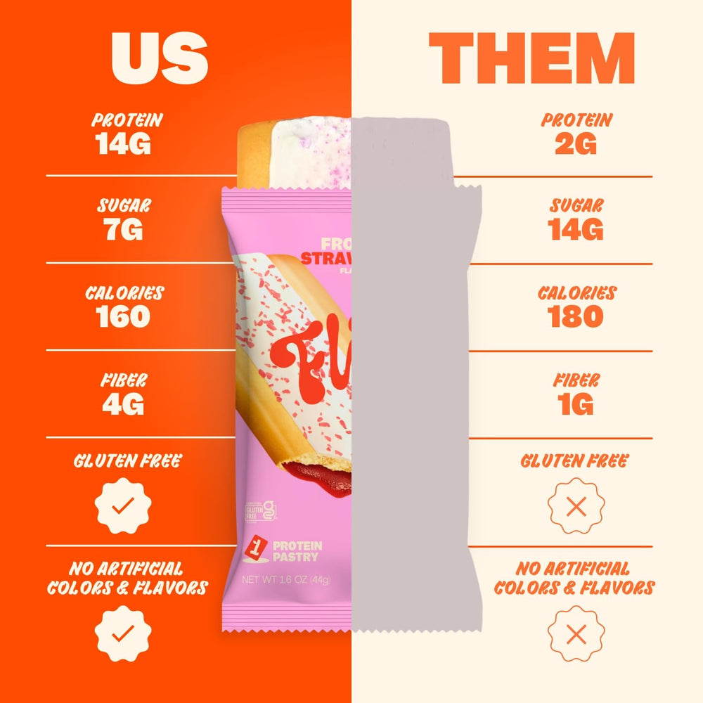 FLINGS gluten-free, individually wrapped bars ideal for office and travel.