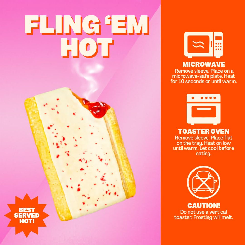 FLINGS Sticky Cinnamon bar on the go, warm flavor for late-night cravings.