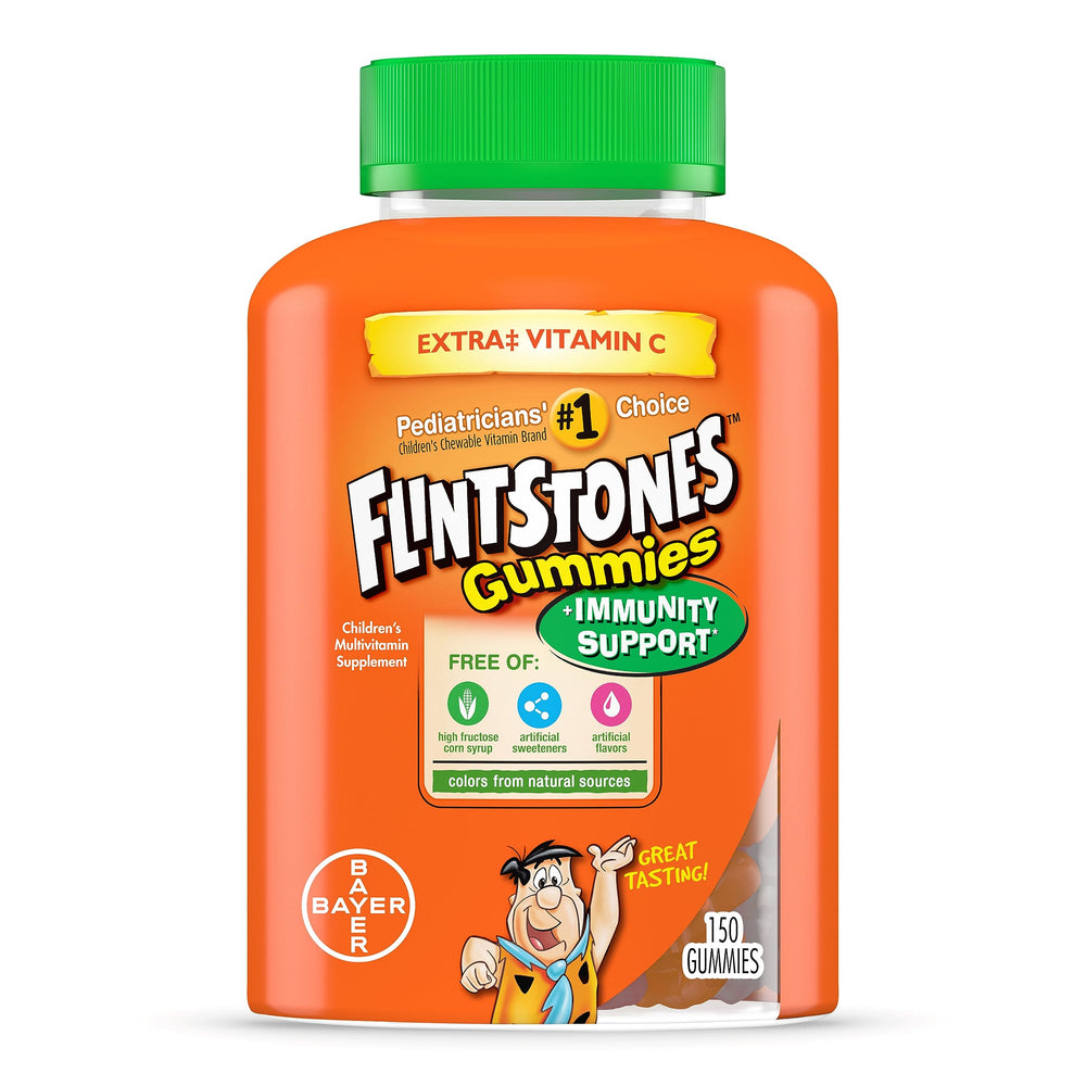 Flintstones Gummies Immunity bottle front for kid-friendly daily nutrition
