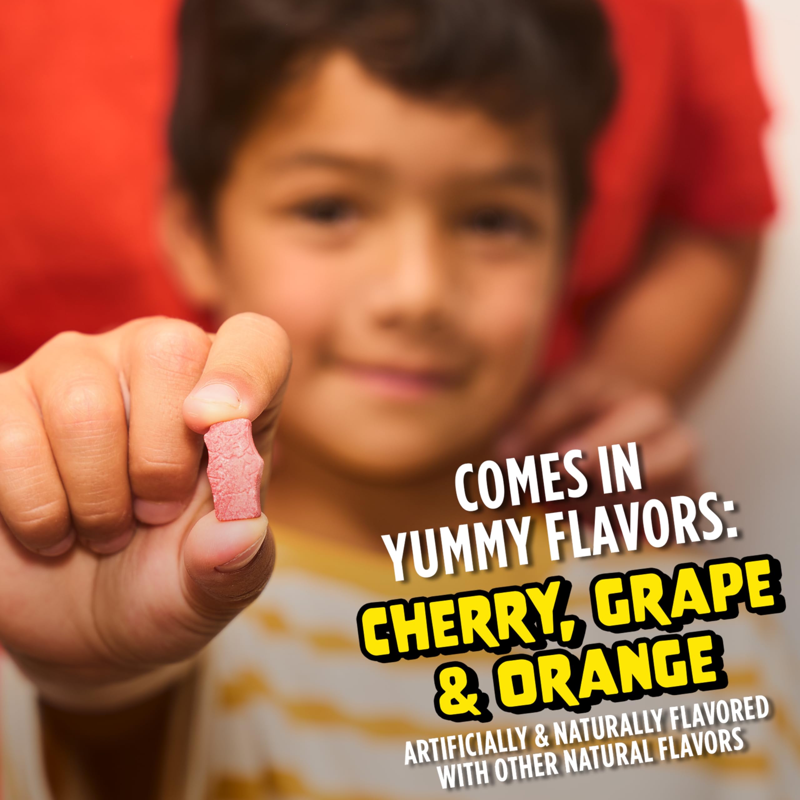 Flintstones Vitamins chewable kids flavors cherry orange grape offer tasty options for daily use.