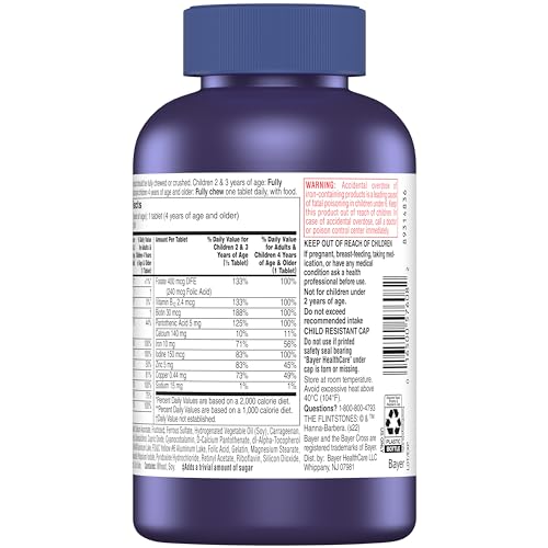 Flintstones Vitamins chewable kids taste-test image signals kid-approved flavor for daily use.