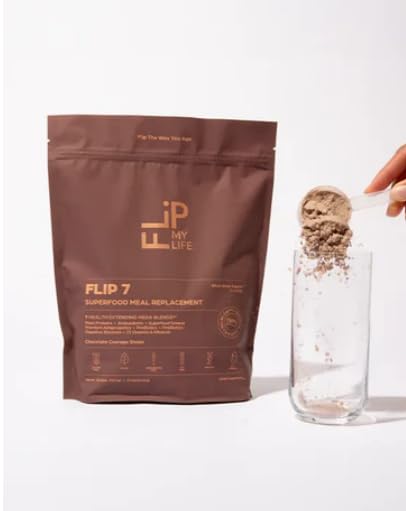 Flip My Life Flip 7 Chocolate shake in glass ready to boost post-workout recovery.