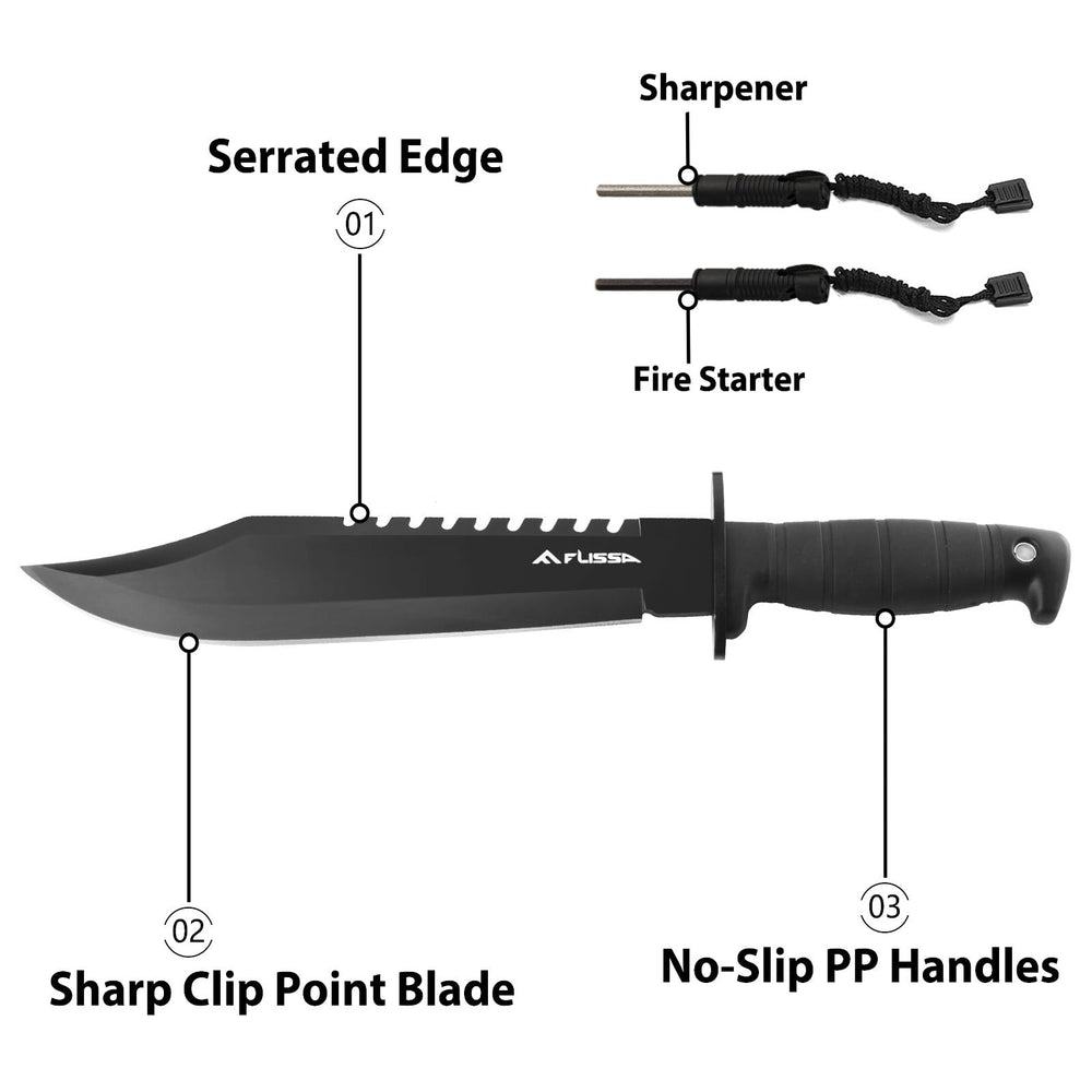 FLISSA survival knife belt carry system for easy transport on outdoor trips