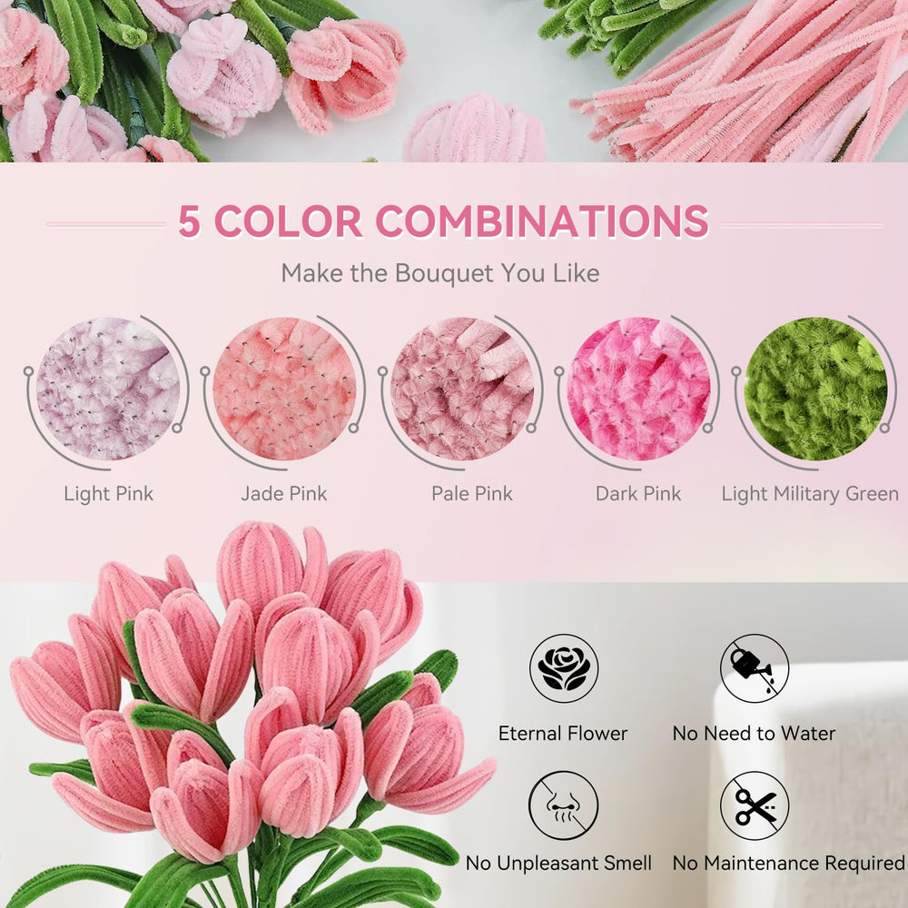 Flizubat flower kit with rods and floral tape for easy arrangements