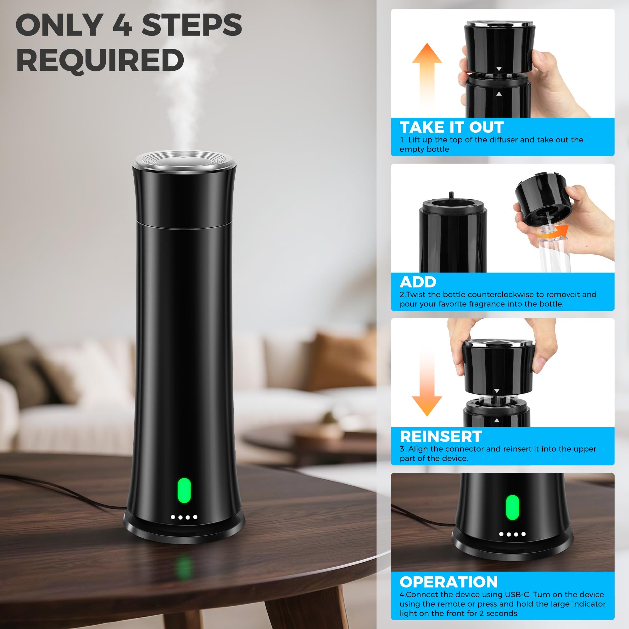 FLLUK hotel lobby setup showcases premium ambiance with the diffuser.
