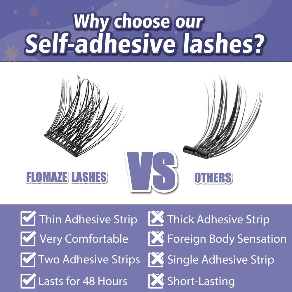 FLOMAZE mixed sizes 8-16mm for customizable lash designs.