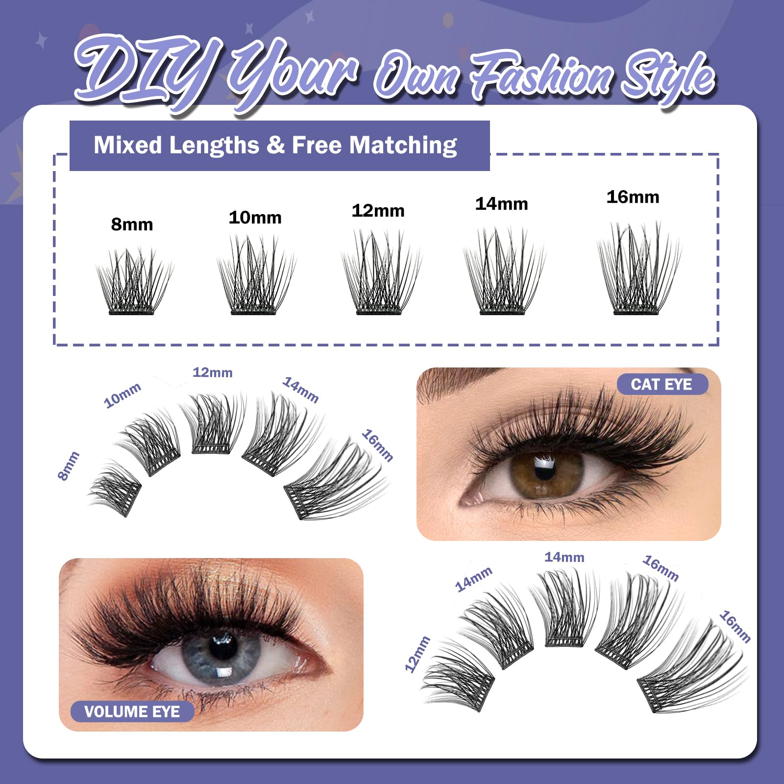FLOMAZE reusable lashes extend value with multiple uses.