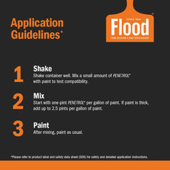 Flood Penetrol on metal surfaces helps inhibit rust and extend durability