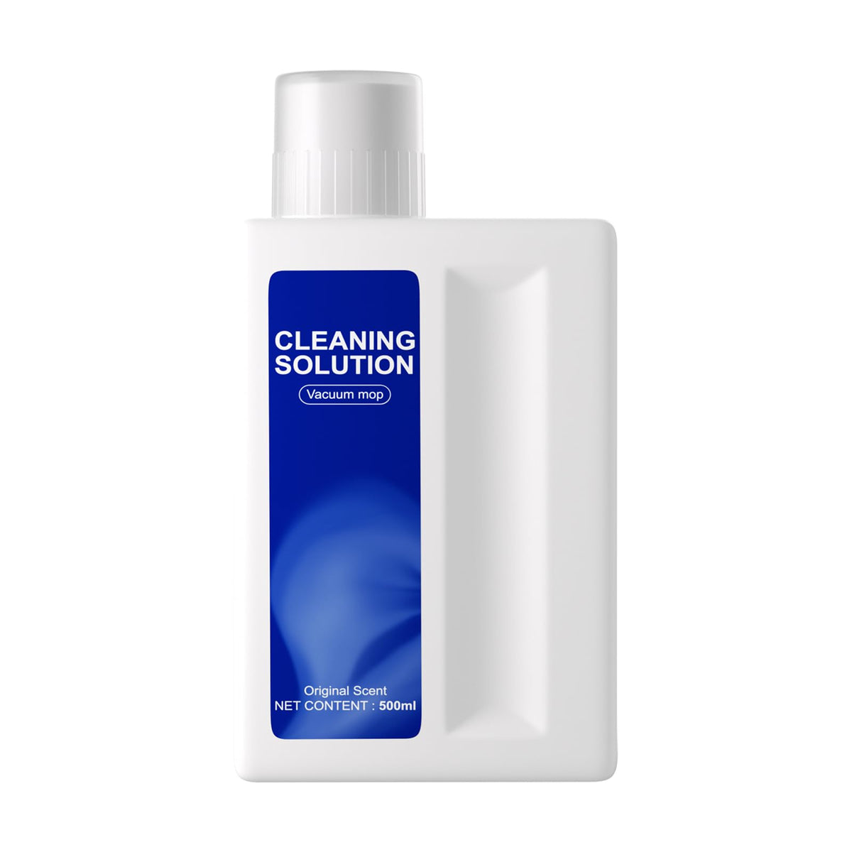 Floor Cleaning Solution Original bottle pour demonstrates even distribution for mopping.