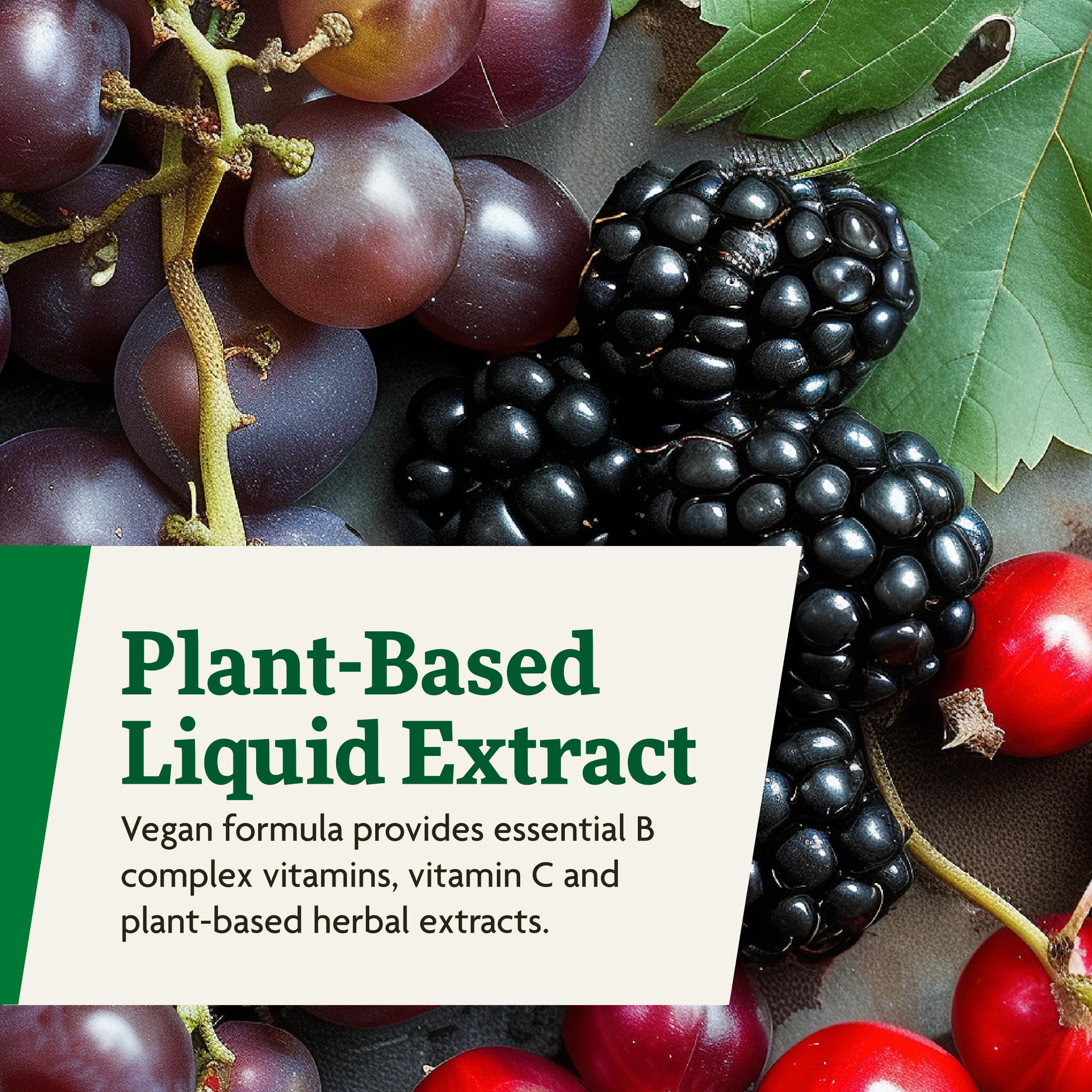 Herbal extracts in Floravital contribute to a natural blend.