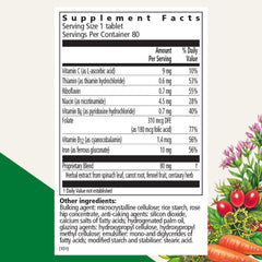 Floradix iron tablets pack showing vegetarian iron option
