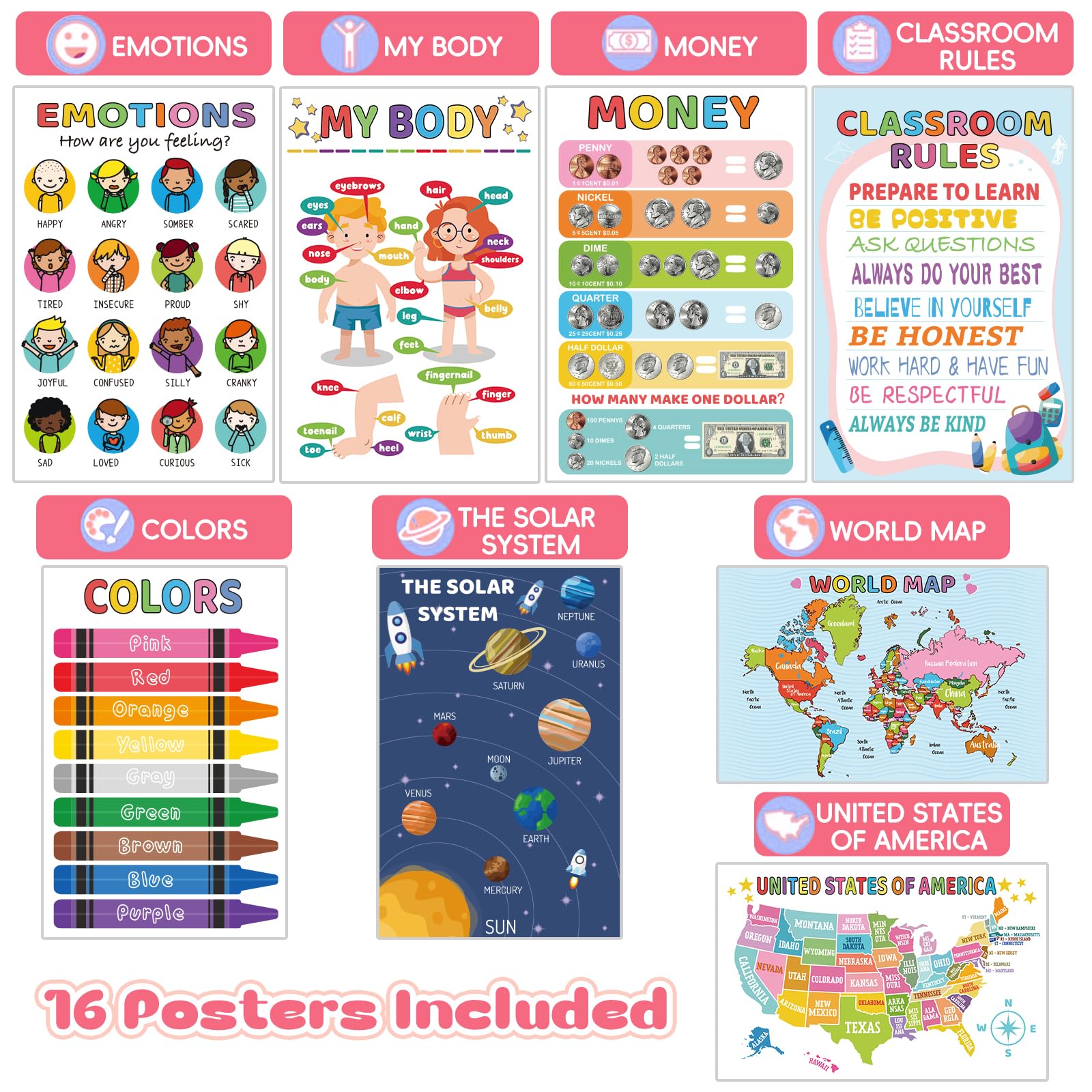 FloraSea Emotions poster supports social-emotional learning and communication.