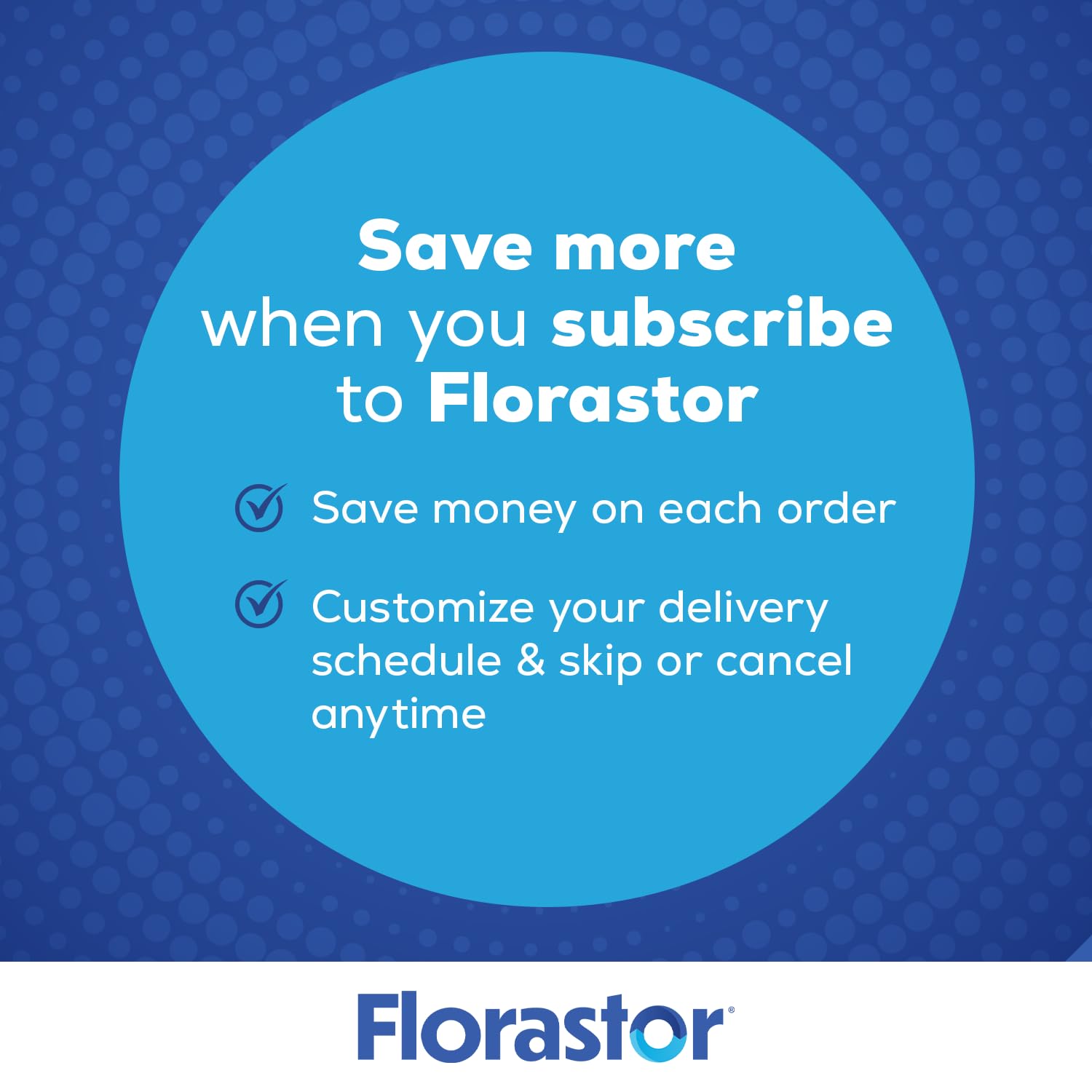Florastor-daily-use-instructions image suggests simple routine integration.
