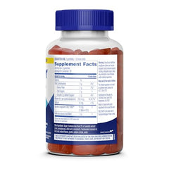 Florastor gummies peach-lemon flavor close-up highlighting tasty, easy-to-take probiotic snack.