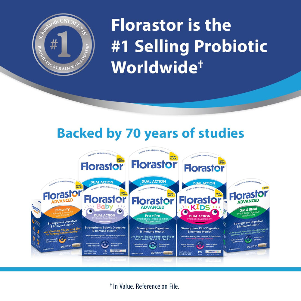 Florastor packaging variation icon indicates product packaging may vary by batch.