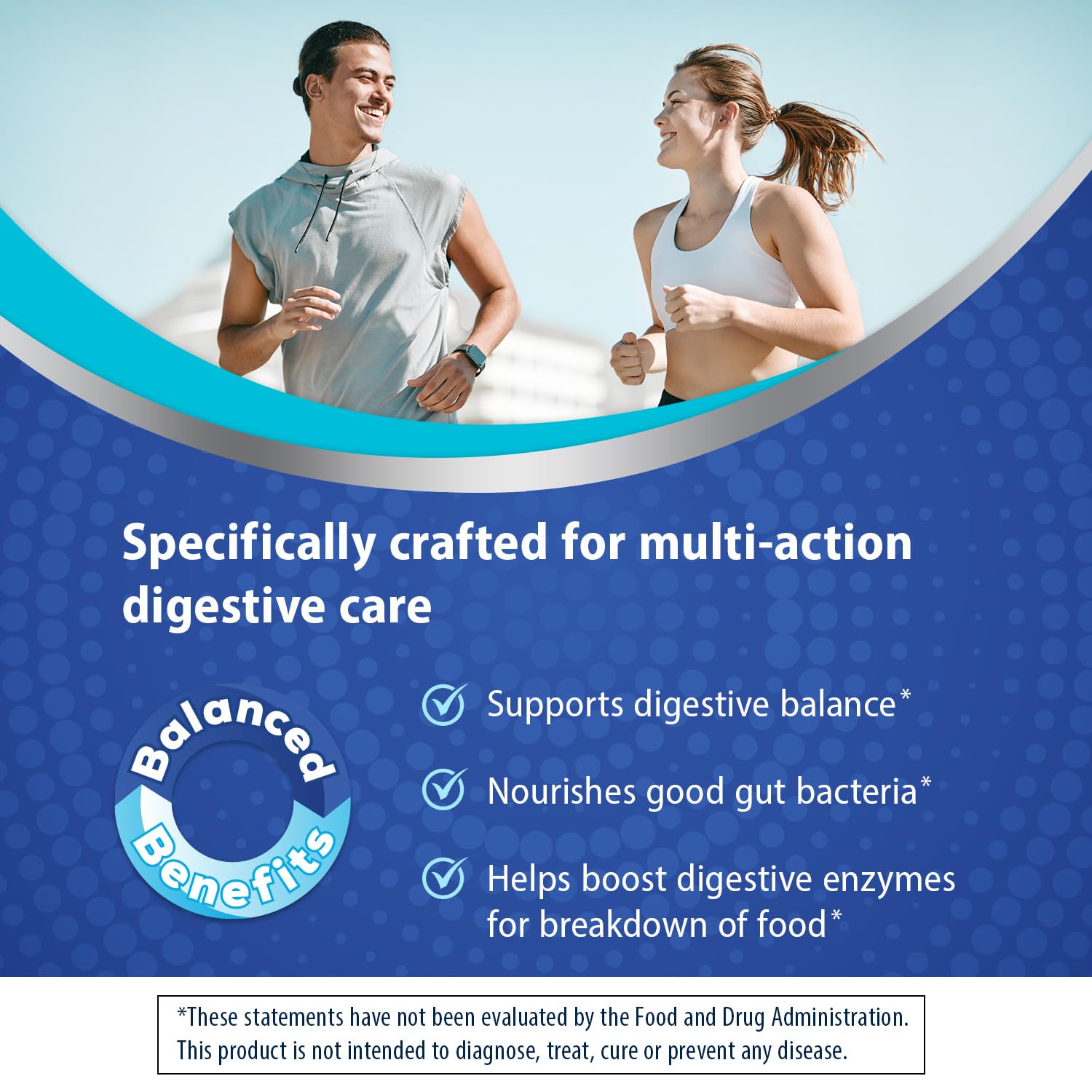 Florastor prebiotic fiber and inulin visual emphasizing gut-friendly fuel.