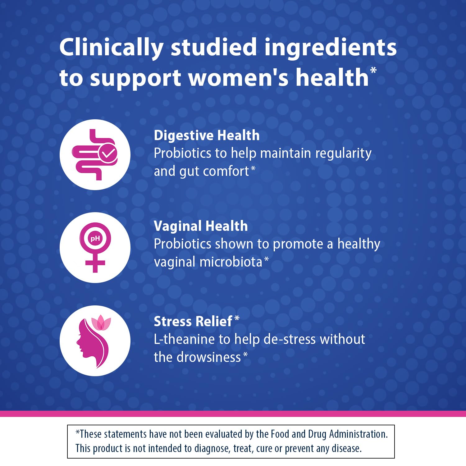 Florastor Probiotic Vaginal Balance Graphic: supports healthy vaginal microbiota and pH balance.
