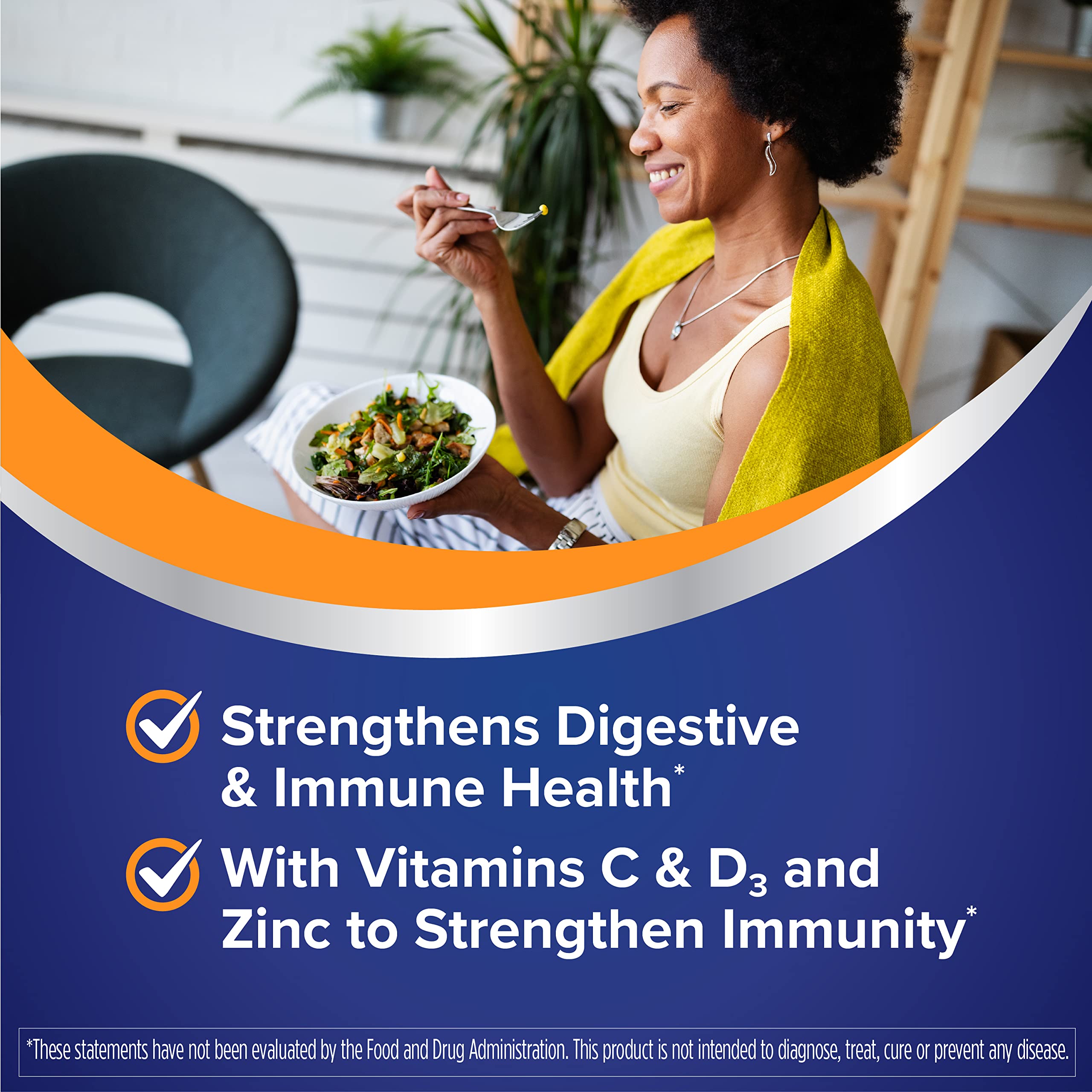 Florastor Select Immunity Boost packaging box shows gluten-free and vegetarian capsules.