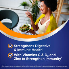 Florastor Select Immunity Boost packaging box shows gluten-free and vegetarian capsules.