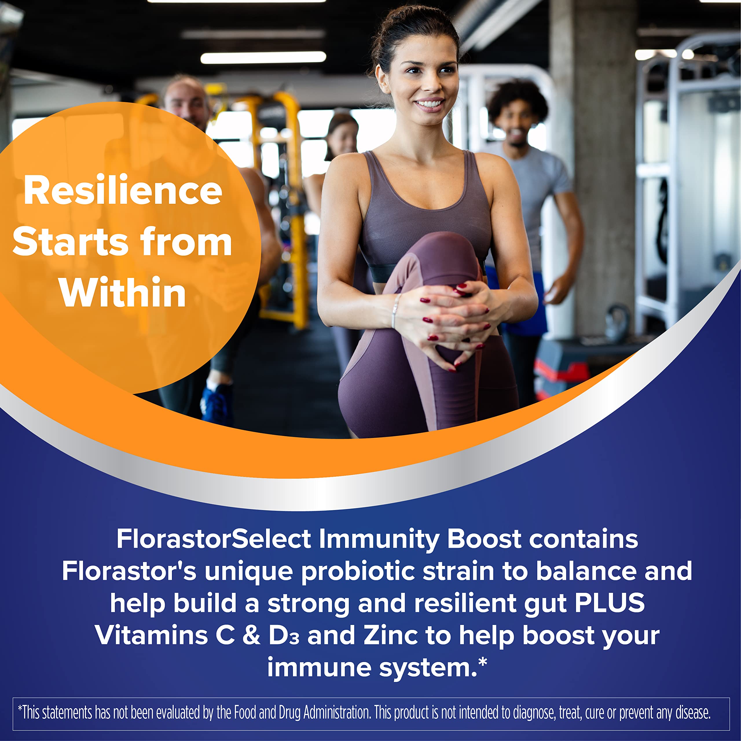 Florastor Select Immunity Boost travel pack for on-the-go gut balance.