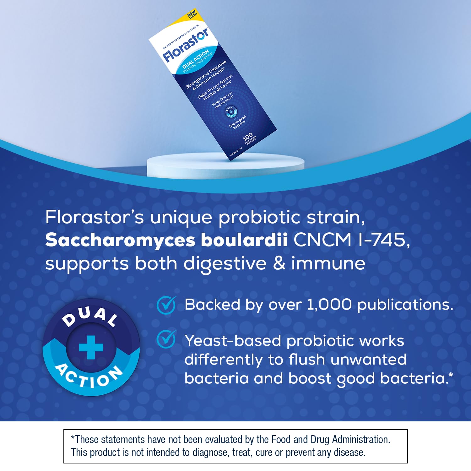 Florastor travel-friendly-pack demonstrates on-the-go support for busy days.