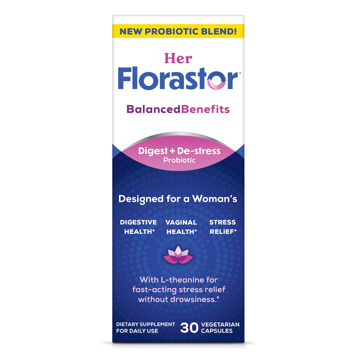Florastor Women Digestive Balance Bottle: supports gut and vaginal health when used daily.