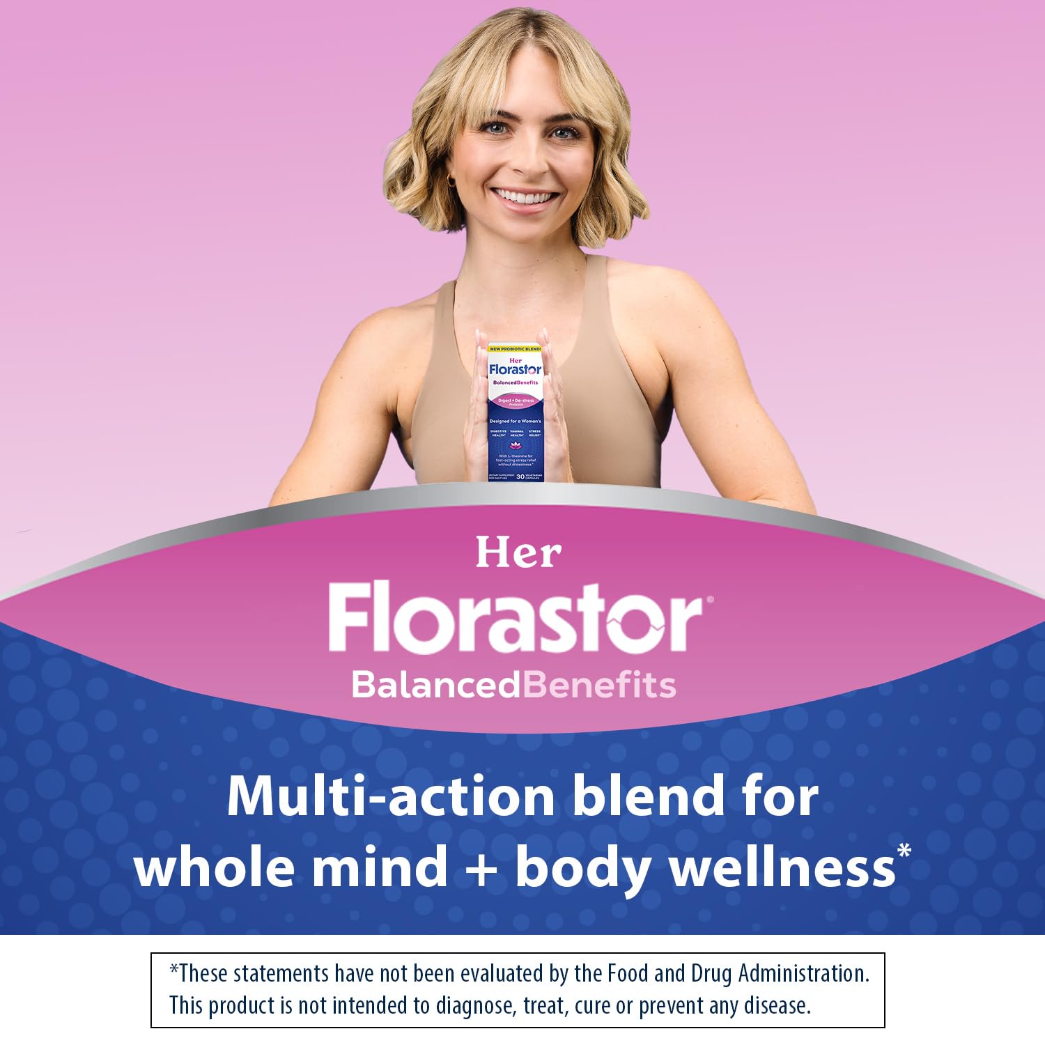 Florastor Women L-Theanine Relaxation Capsule: promotes calm focus without drowsiness.
