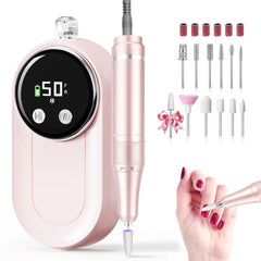 FLORAVIC high-speed nail drill 50,000 RPM for fast acrylic removal and precise shaping