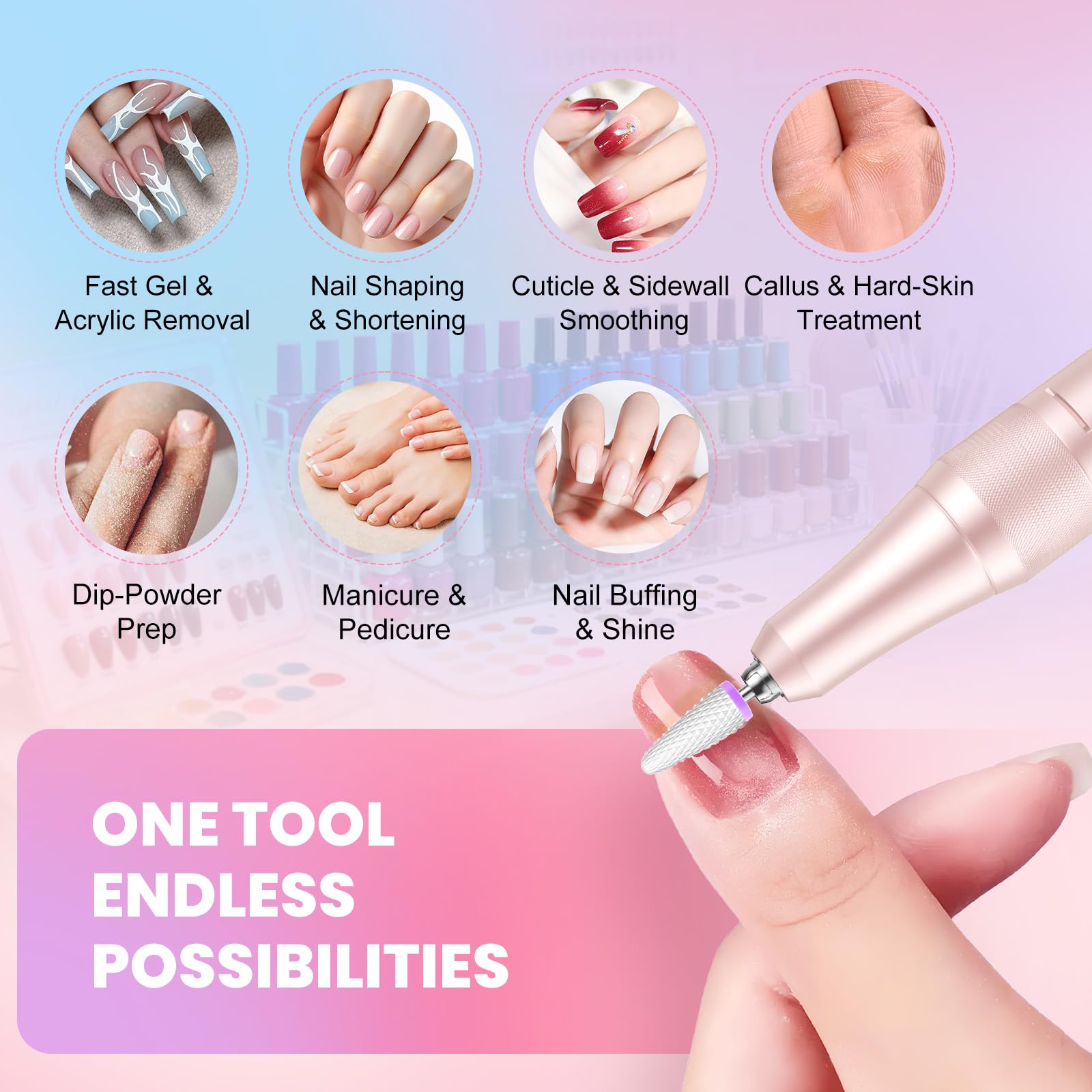 FLORAVIC aluminum handpiece combines durability with quiet operation