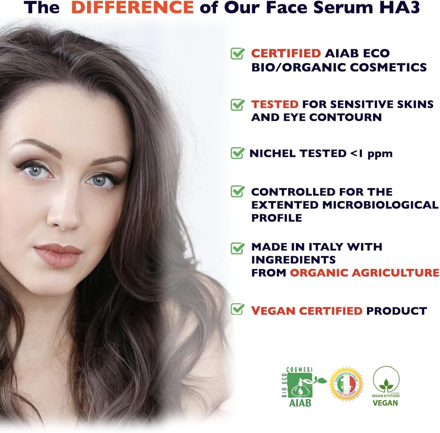Florence Hyaluronic Serum with soft floral scent that fades after application.